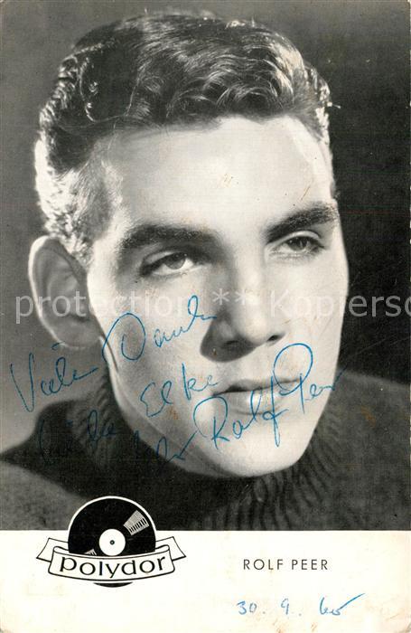 Saenger Band Rolf Peer Autogramm