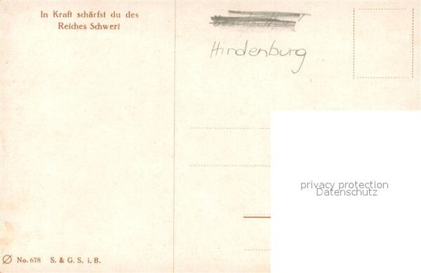 Hindenburg Schmied Schwert – Bild 2