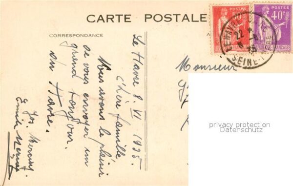 Dampfer Oceanliner Le Havre Paquebot Normandie – Bild 2