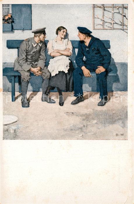 Wennerberg Brynolf Kriegspostkarte Nr. 16 Gepl?nkel