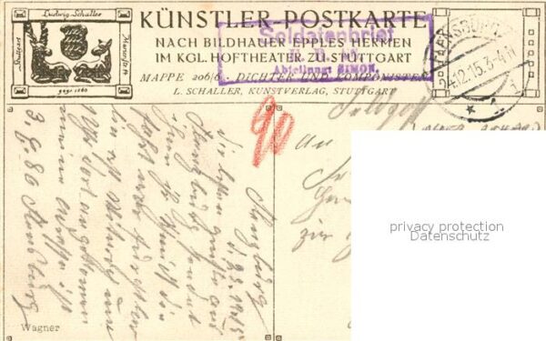 Bildhauerei Steinmetz Epples Hermen B?ste Wagner L. Schaller – Bild 2