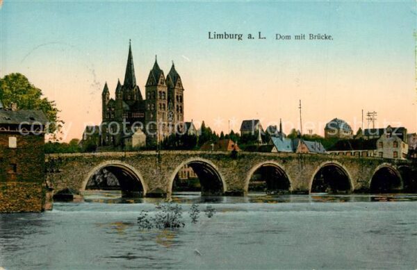 Goldfensterkarte Nr. 25434 Limburg Lahn Dom Br?cke