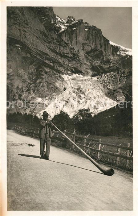 Alphorn Alphornbl?ser Oberer Gletscher
