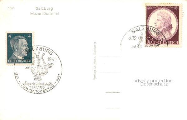 Mozart Wolfgang Amadeus Denkmal Salzburg – Bild 2