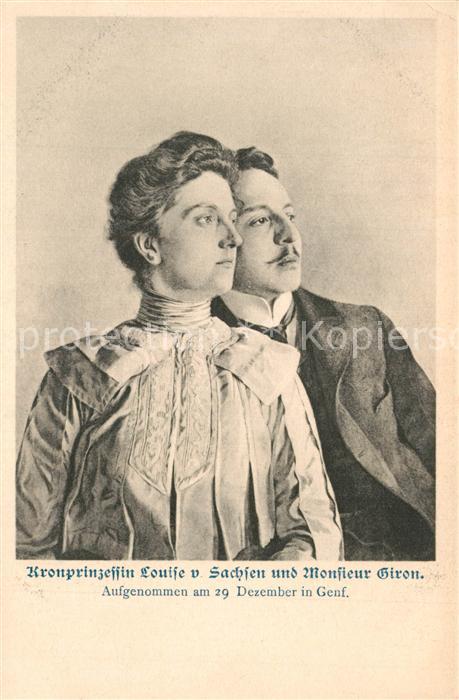 Adel Sachsen Kronprinzessin Louise Monsieur Giron