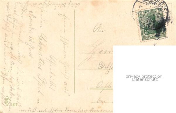 Kuenstlerkarte W. Rabe Soldat Pferd Frau – Bild 2