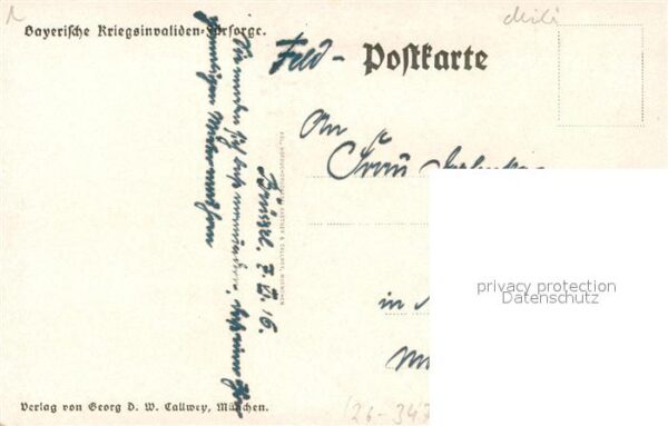 Kriegsanleihe Bayerische Kriegsinvaliden-F?rsorge Deu – Bild 2