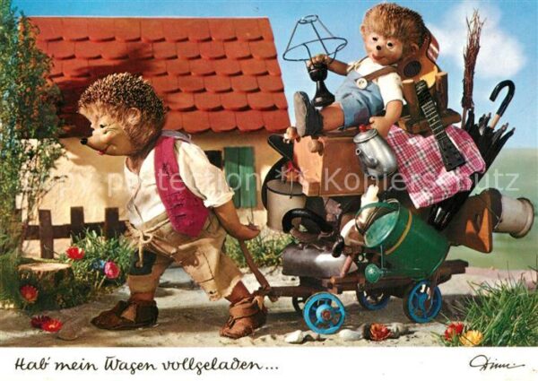Mecki Nr. 428 Wagen Gitarre Regenschirm Giesskann