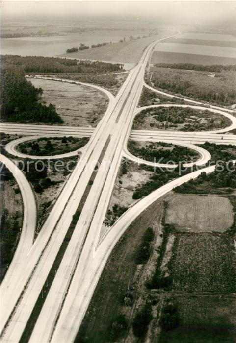 Autobahn Fliegeraufnahme Sch?nefelder Kreuz