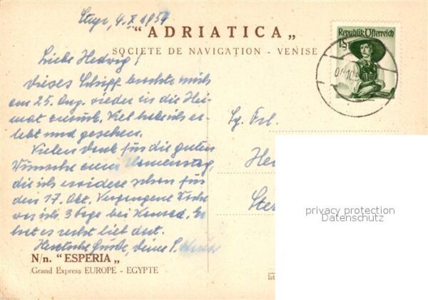 Schiffe Ships Navires N/n. Adriatica – Bild 2