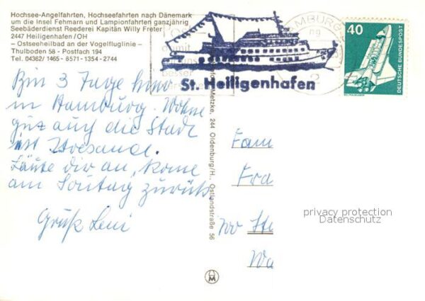 Schiffe Ships Navires Stadt Heiligenhafen – Bild 2