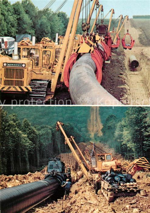 Oelfoerderung Oil Fields Druschba-Trasse Isolier- und Verlegearb