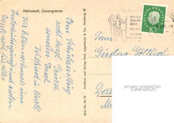 Grenze Douane Zoll Helmstedt Zonengrenze – Bild 2