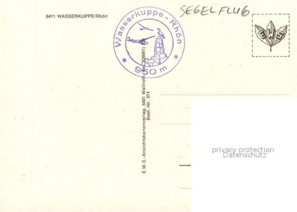 Segelflug Gliding Vol-Voile Vuolo-a-Vela Wasserkuppe Rh?n – Bild 2