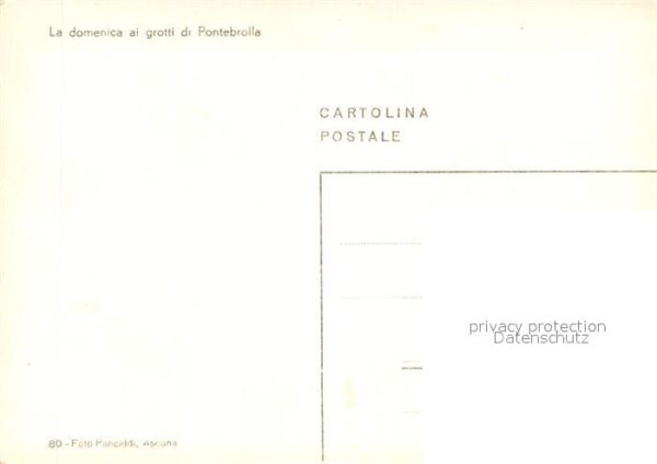 Kartenspiel-Postkarte Domenica ai Grotti di Pontebrolla Wein – Bild 2