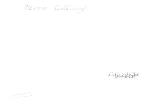 Politiker Werner Dollinger Autogramm – Bild 2