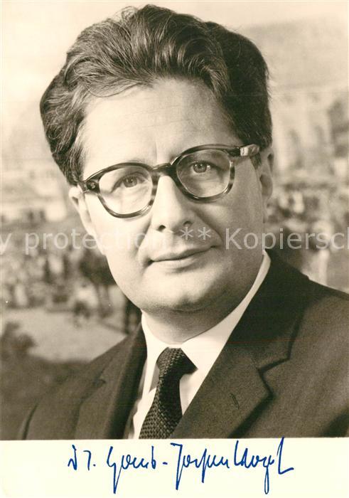 Politiker Dr. Hans-Jochen Vogel Autogramm