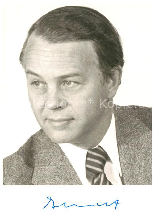 Politiker Ernst Albrecht Autogramm
