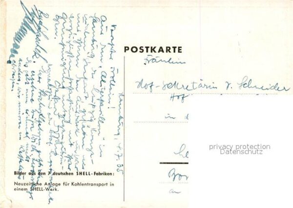 Oelfoerderung Oil Fields Shell-Werk Anlage f?r Kohlentransport – Bild 2