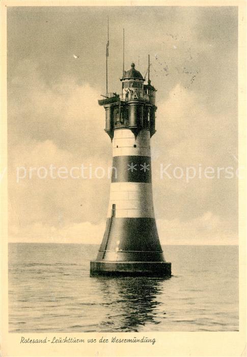 Leuchtturm Lighthouse Rotesand Weserm?ndung