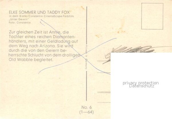 Kino Film Unter Geiern Elke Sommer Taddy Fox – Bild 2