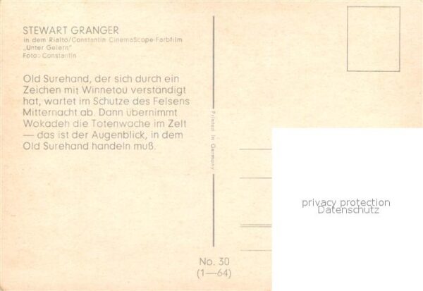 Kino Film Unter Geiern Stewart Granger – Bild 2