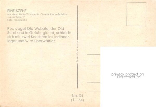 Kino Film Unter Geiern Old Wabble Indianerlager – Bild 2