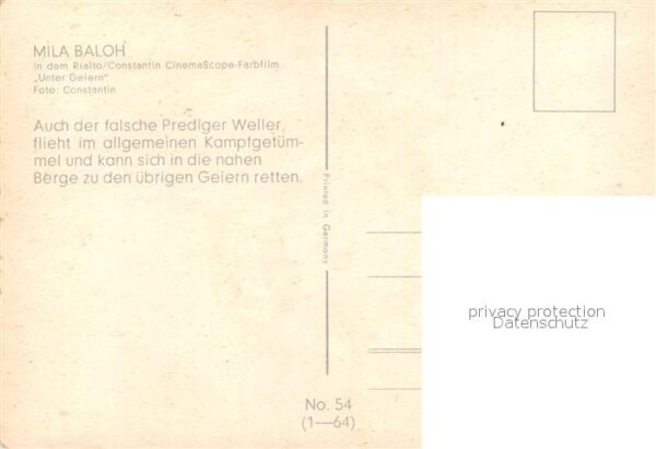 Kino Film Unter Geiern Mila Baloh – Bild 2