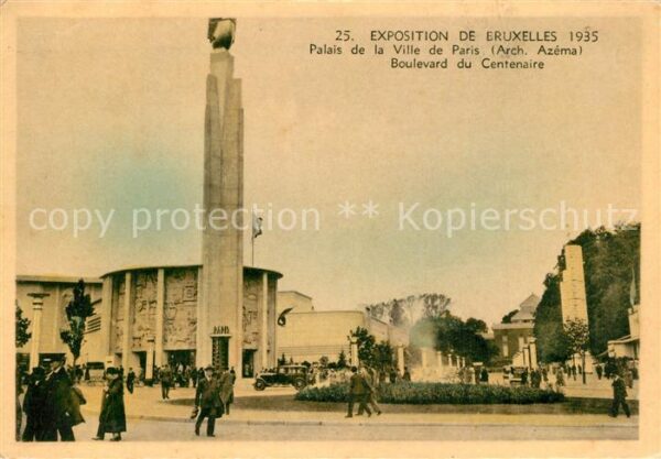 Exposition Internationale Bruxelles 1935 Palais de la Ville de Paris