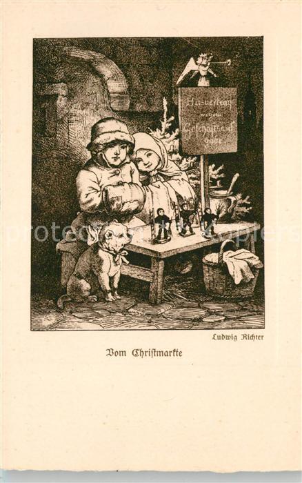 Richter Ludwig Vom Christmarkte Serie Wintersfreud Win