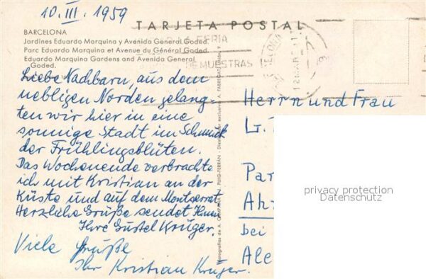 Barcelona Cataluna Jardines Eduardo Marquina y Avenida Gen – Bild 2