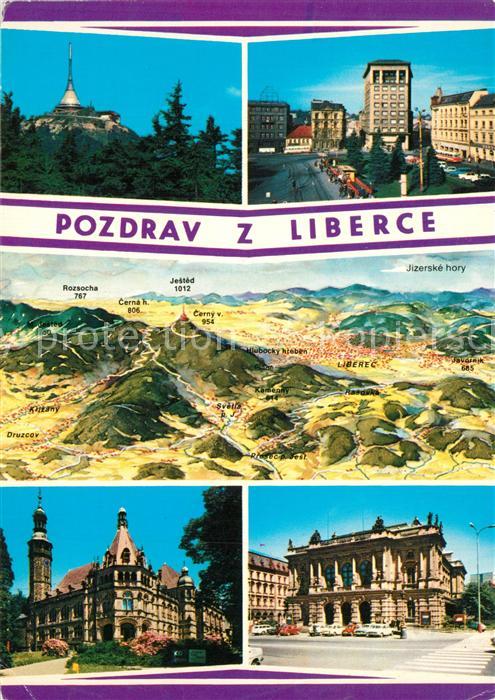 Liberec und Umgebung aus der Vogelperspektive J