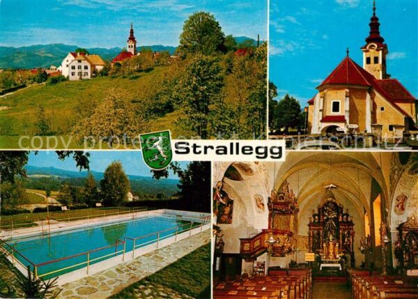 Strallegg Ortsansicht Kirche Innenansicht Swimmin