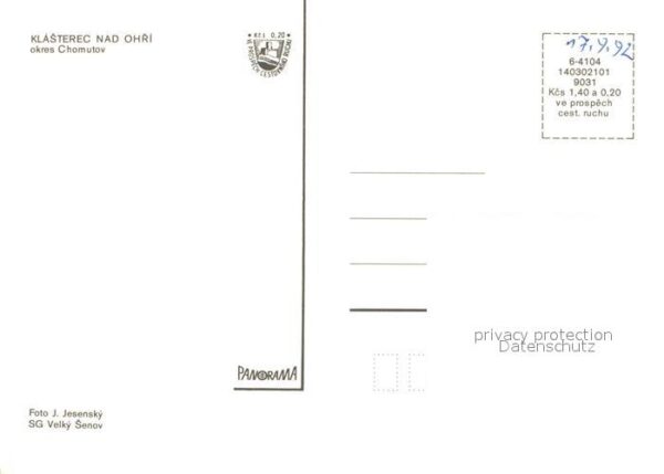 Klasterec nad Ohri Innenstadt Rathaus Schloss Neubauten Si – Bild 2