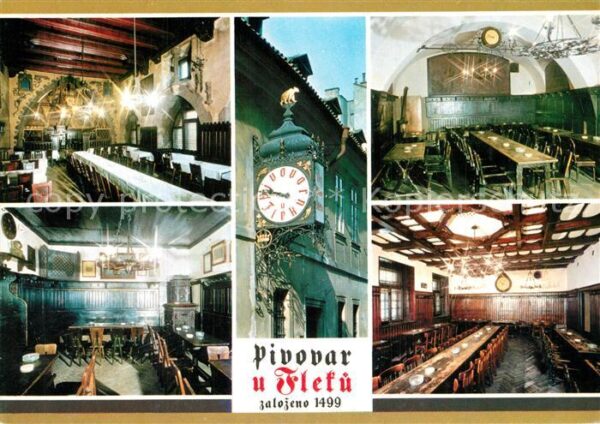 Praha Prahy Prague Pivovar U Fleku Brauerei Gaststätte Res