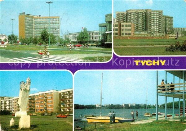 Tychy Hochhäuser Wohnsiedlung Denkmal Partie
