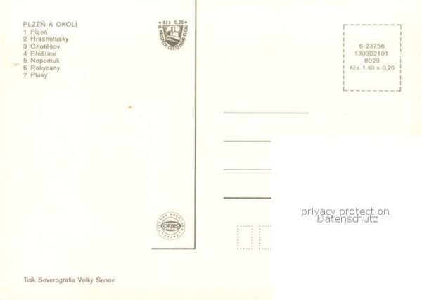 Plzen Pilsen a Okoli Innenstadt Kirche Schloss See L – Bild 2