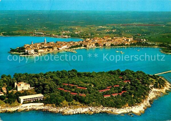 Porec Halbinsel Landzunge Fliegeraufnahme