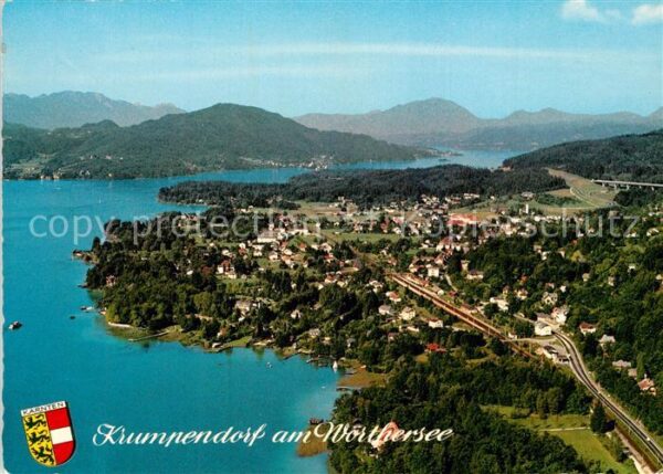 Krumpendorf Woerthersee Fliegeraufnahme