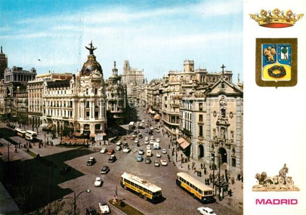 Madrid Spain Calle de Alcalá y Avenida José Antonio