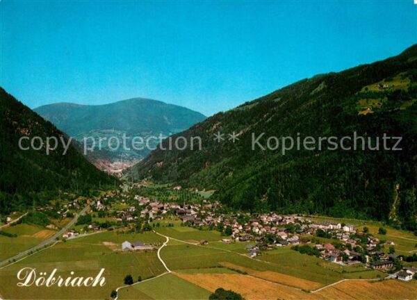 Doebriach Millstaettersee Fliegeraufnahme