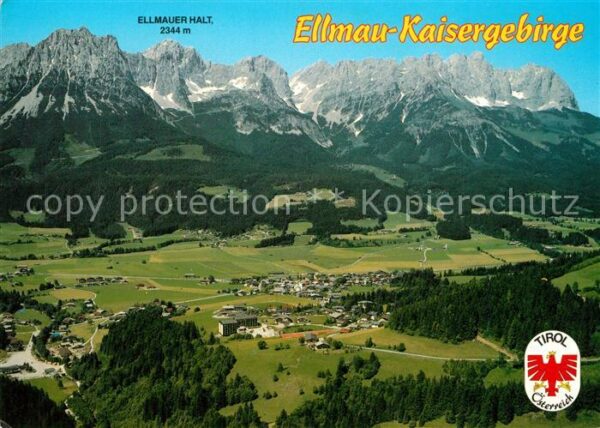 Ellmau Tirol Landschaftspanorama Kaisergebirge Flieg