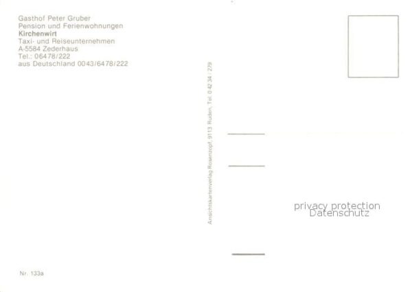 Zederhaus Gasthof Pension Gruber Ferienwohnungen – Bild 2