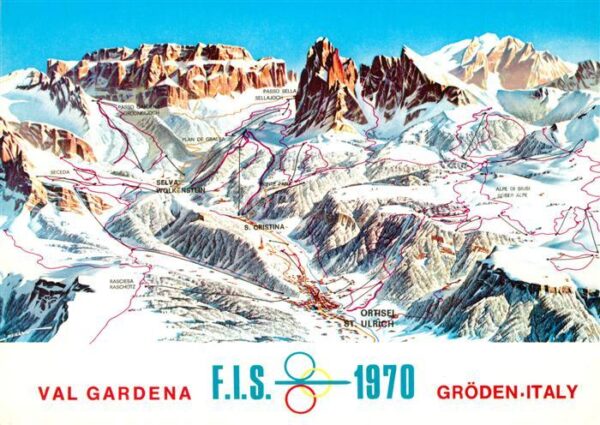 Ortisei St Ulrich Alpine Skiweltmeisterschaften Grödnerta