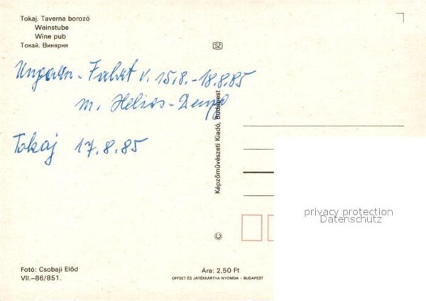 Tokaj Taverna borozó Weinstube Gewölbekeller – Bild 2