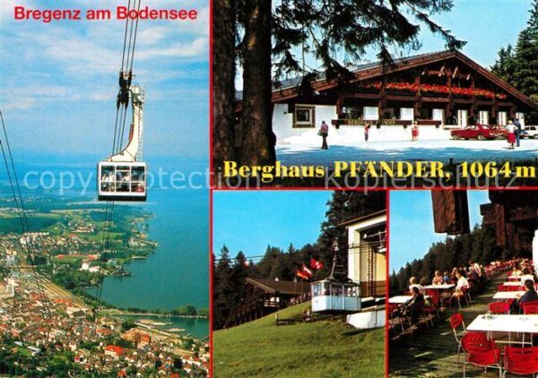 Bregenz Vorarlberg Pfänderbahn Berghaus Pfänder Terrasse B