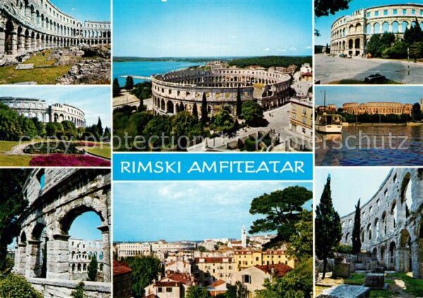 Pola Pula Croatia Rimski Amfiteatar Ruinen Amphitheater S