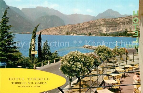 Torbole Lago di Garda Hotel Torbole Terrasse Blick auf Gardas