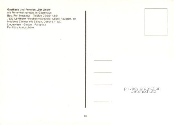 Loeffingen Gasthof Pension Linde Innenstadt Brunne – Bild 2
