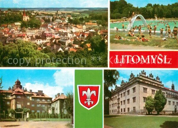 Litomysl Celkovy pohled Koupaliste Gymnasium Zam